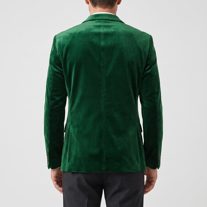 Men's Gentleman Velvet Formal Wedding Prom Suit Coat - image 2