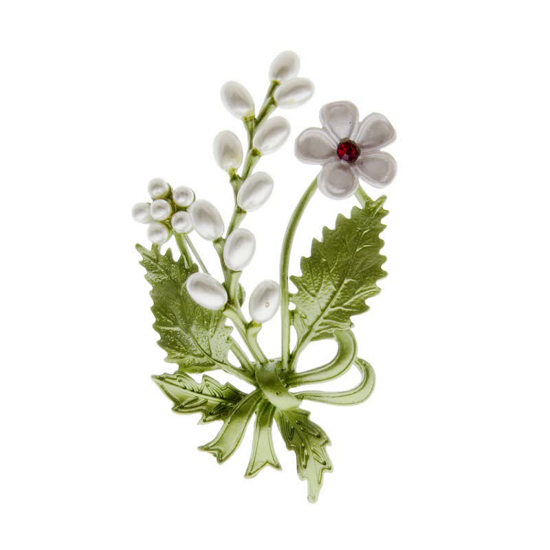 A Language of Flowers Fairy Garden Botanical Brooch - Daisy - image 1
