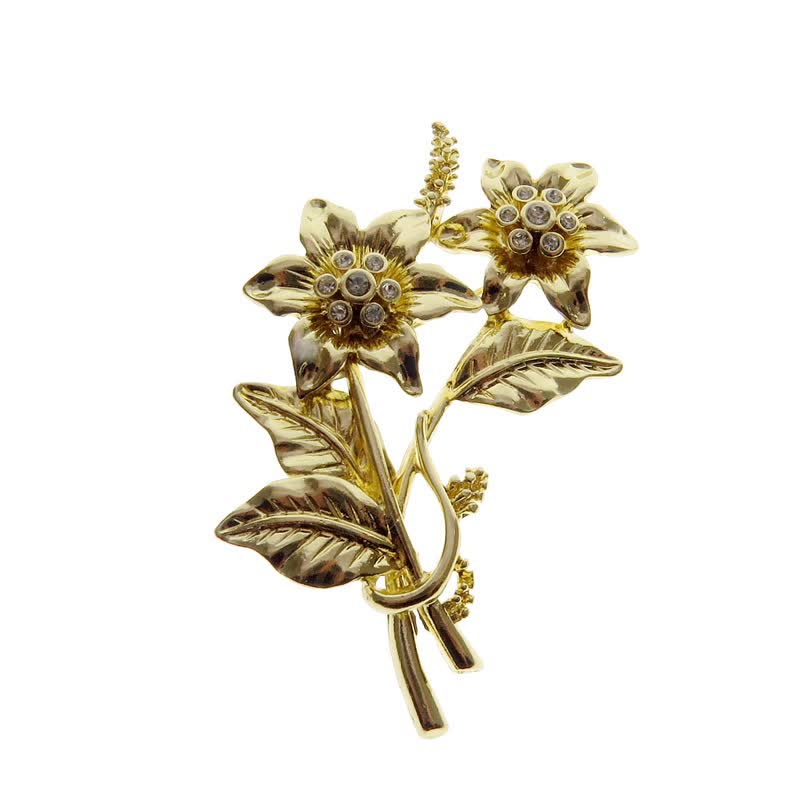 A Language of Flowers Fairy Garden Botanical Brooch - Golden Rose - image 18