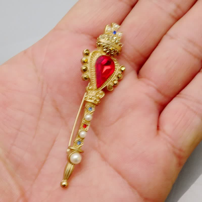 A Language of Flowers Fairy Garden Botanical Brooch - Golden Scepter - image 19