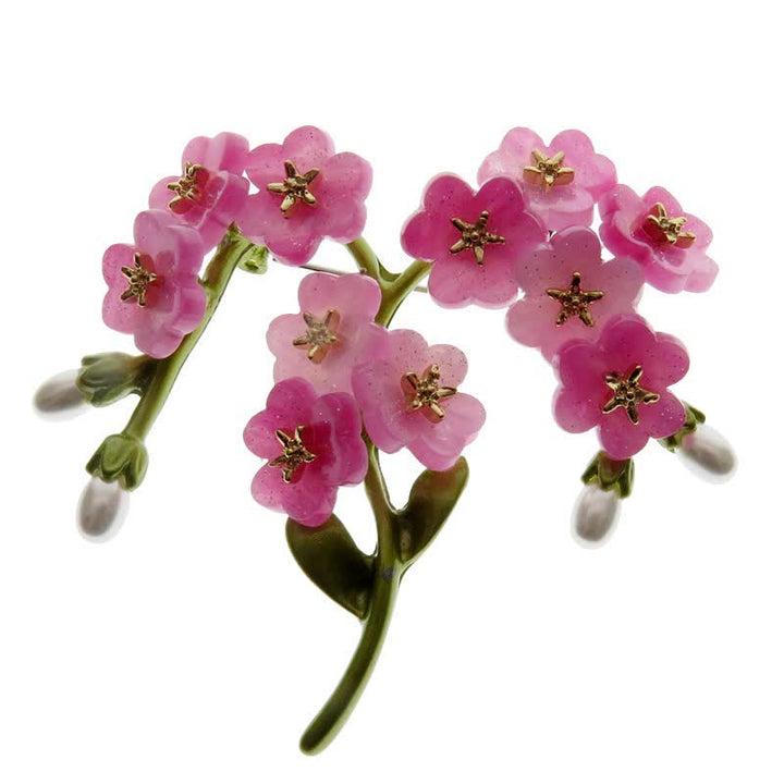 A Language of Flowers Fairy Garden Botanical Brooch - Forget-Me-Not - image 6