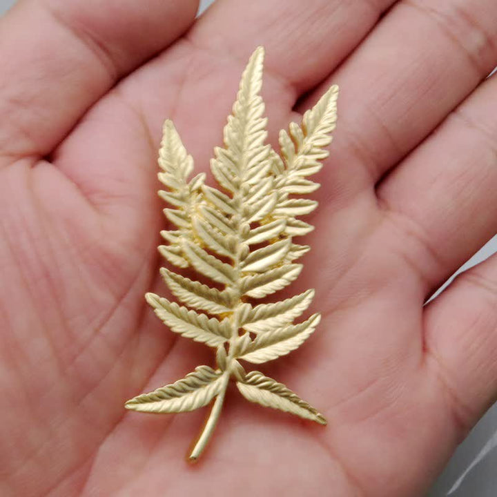 A Language of Flowers Fairy Garden Botanical Brooch - Golden Fern - image 15