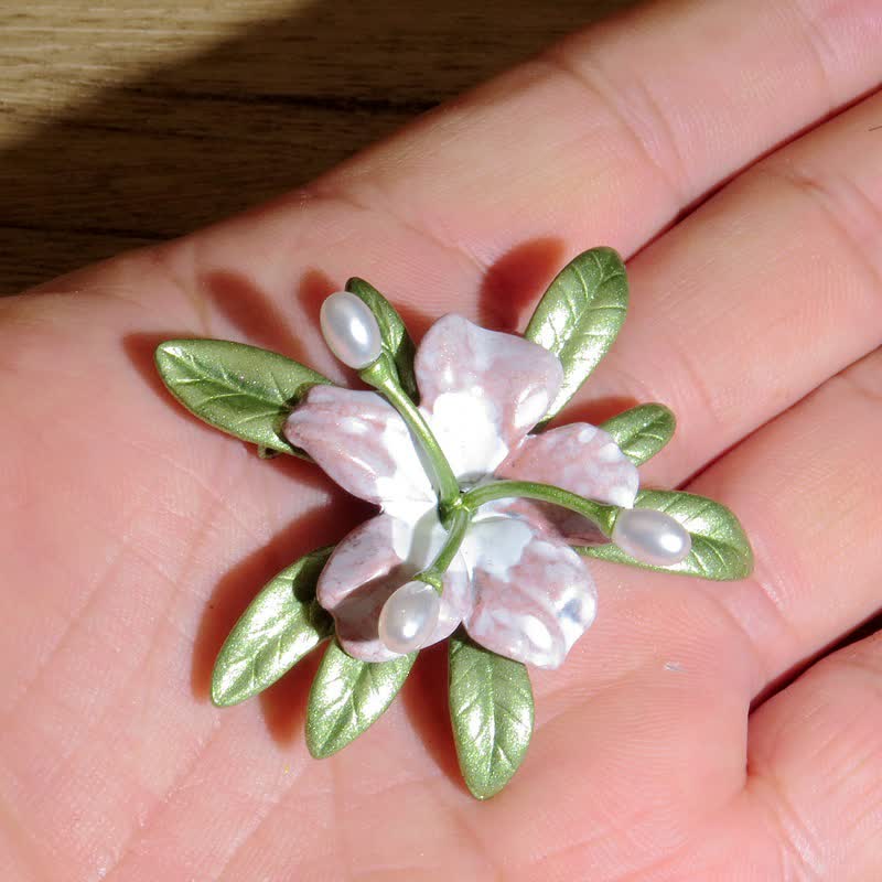A Language of Flowers Fairy Garden Botanical Brooch - Azalea - image 22