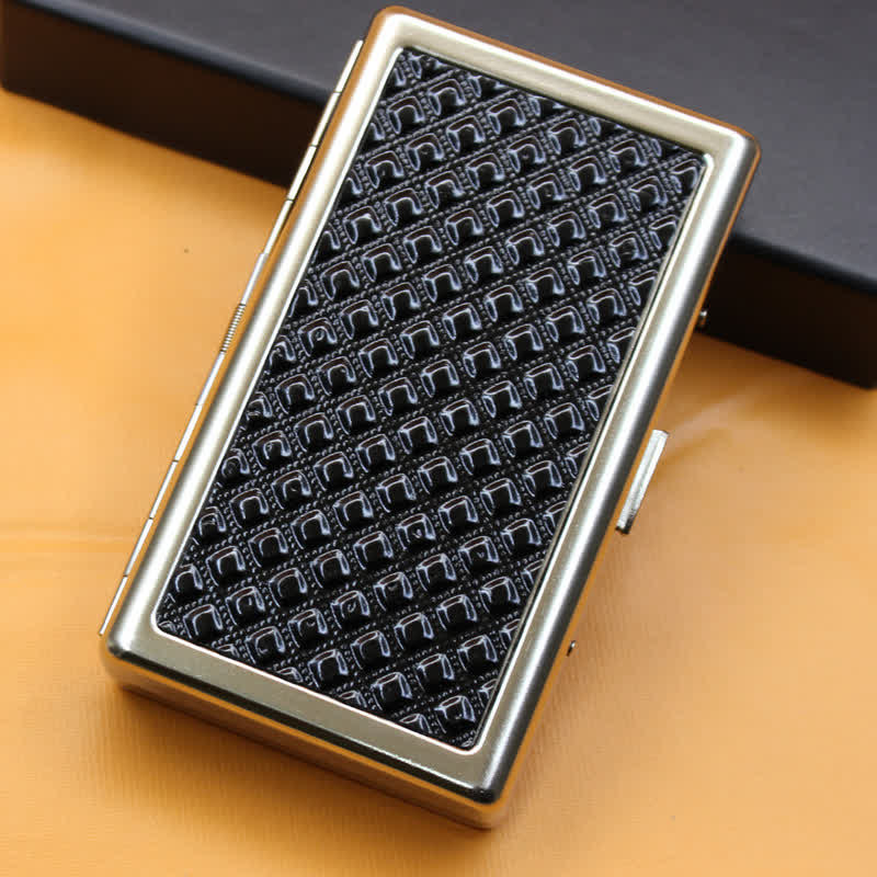 Heritage Engraved Portable Hard Cigarette Holder Wallet - Check - image 3