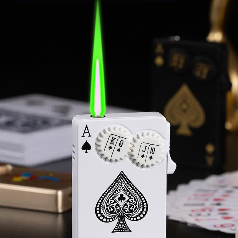 Ace Of Spades Butane Lighter With Fidget Spinner Wheels - image 3