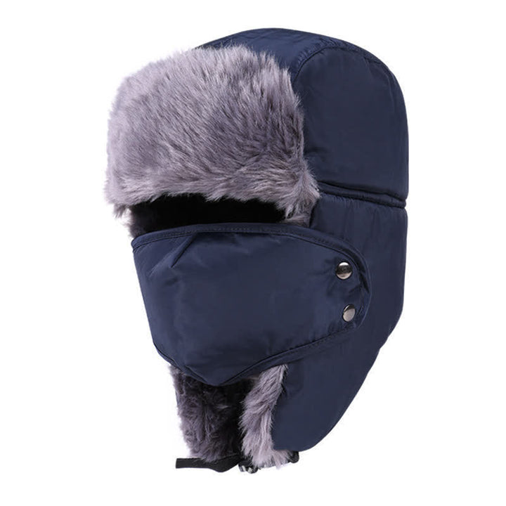 2Pcs Mountain Climbing Face Mask Trapper Hat Set