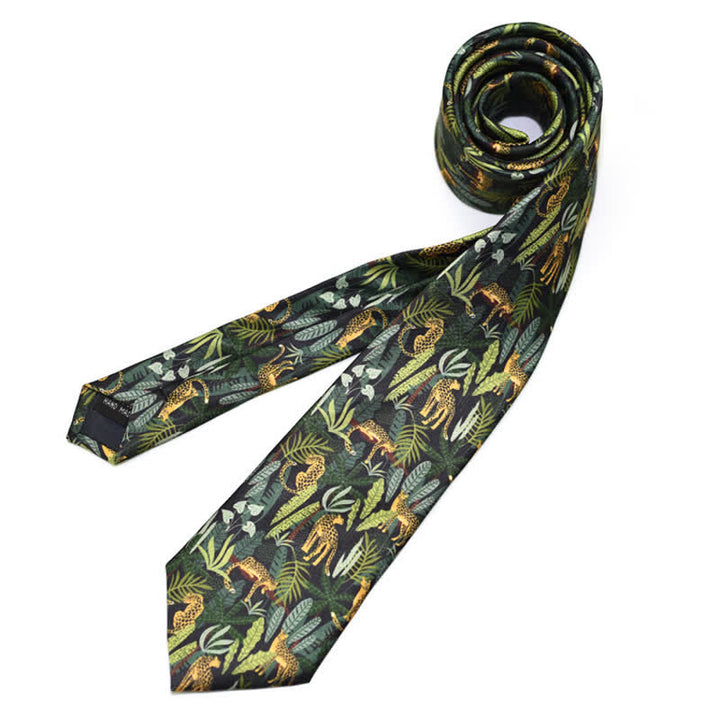 Men's Creative Funny Printed Necktie - Forest - image 14