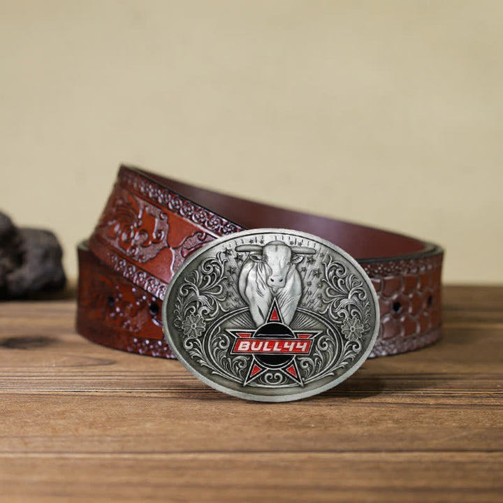 Men's DIY Raging Bull Creative Beer Holder Buckle Leather Belt