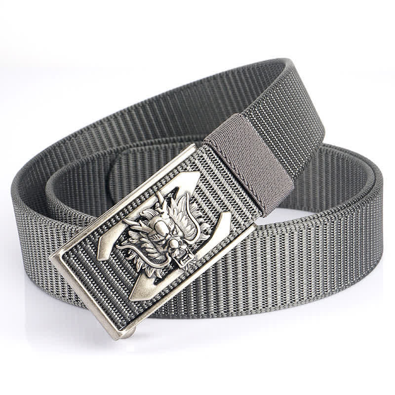 Men's Z Letter Mighty Dragon Nylon Belt