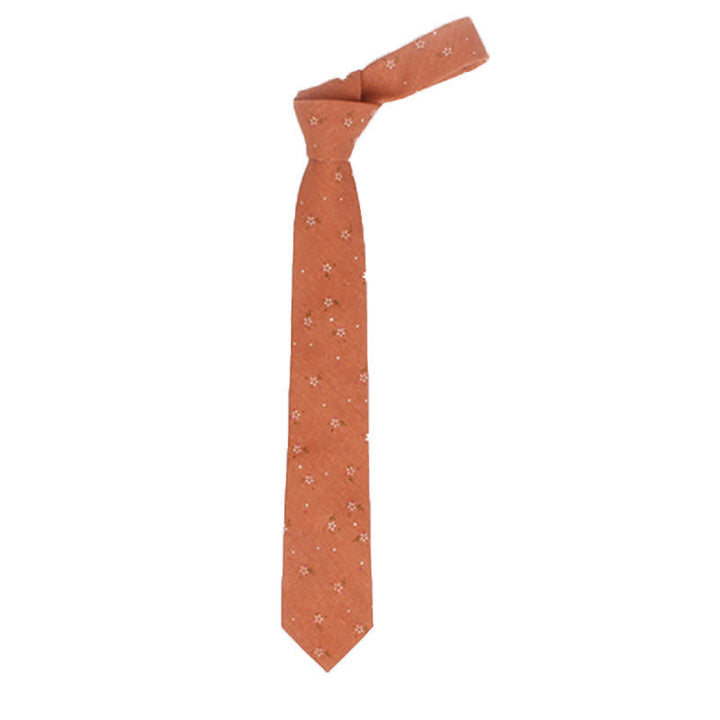 Men's Elegant Floral Skinny Necktie