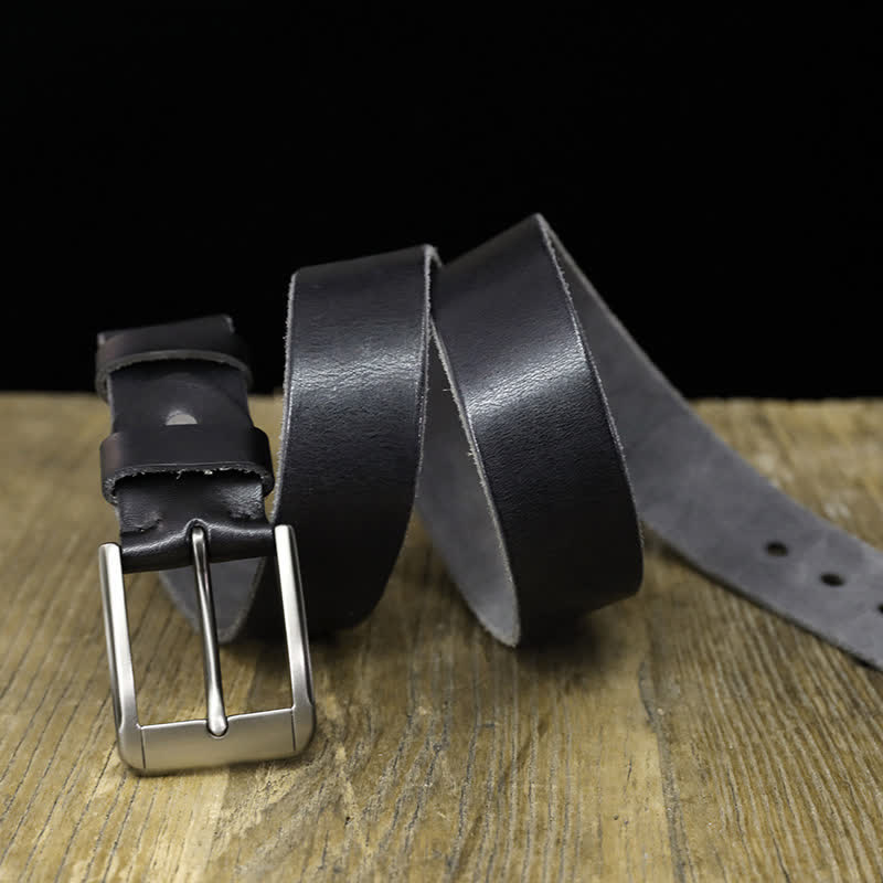 Men's Original Personalized Leather Belt - Black - 46 - image 7