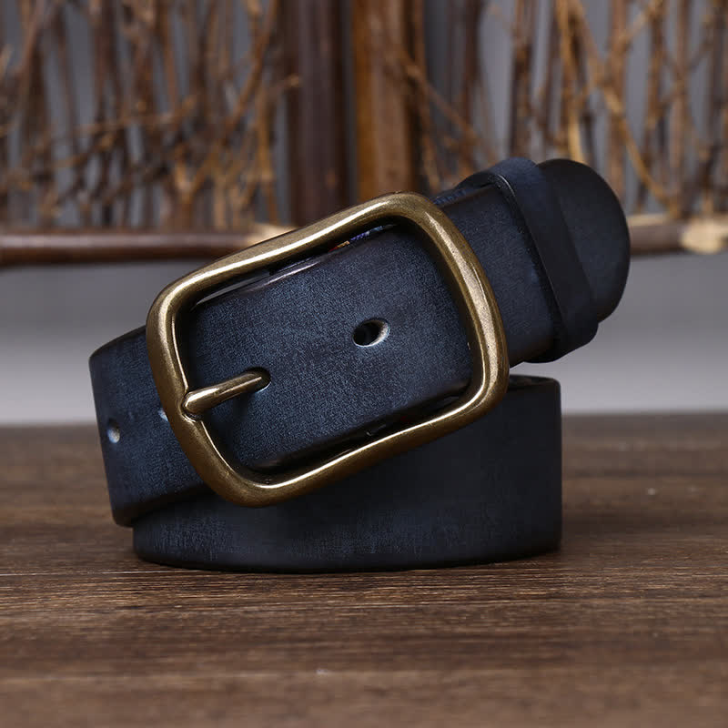 Men's Vintage Thicken Pure Cowhide Leather Belt