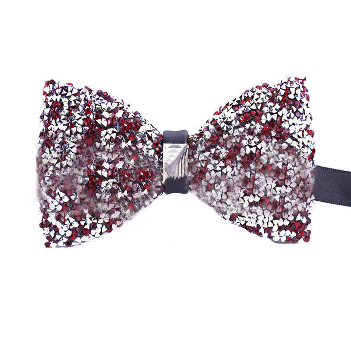 Men's Sparkle Star Glitter Crystal Bow Tie