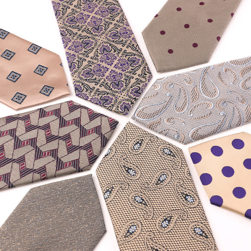Men's British Khaki Champagne Series Necktie - image 1