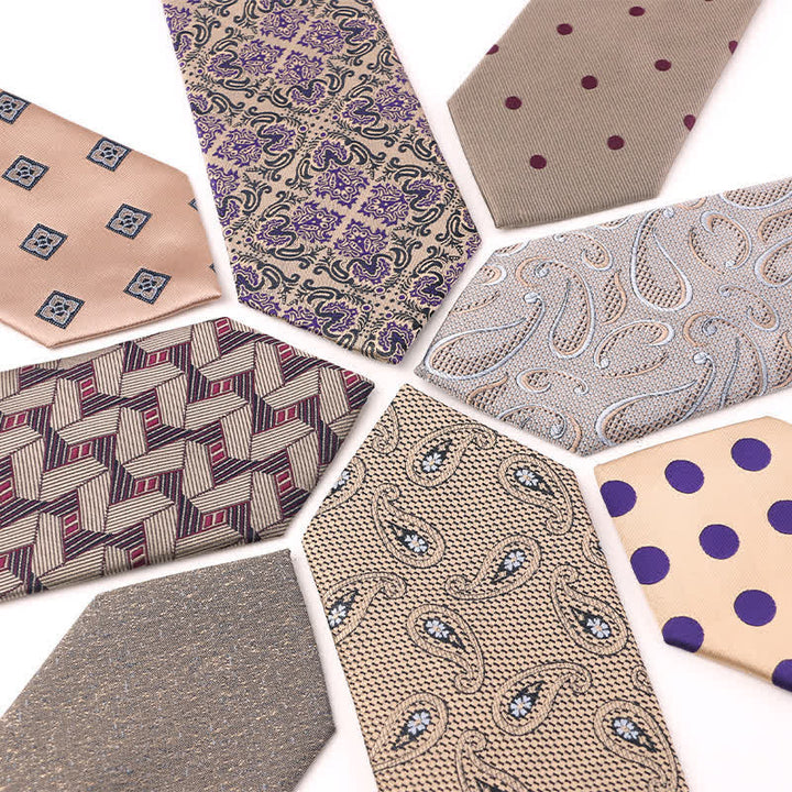 Men's British Khaki Champagne Series Necktie - image 1