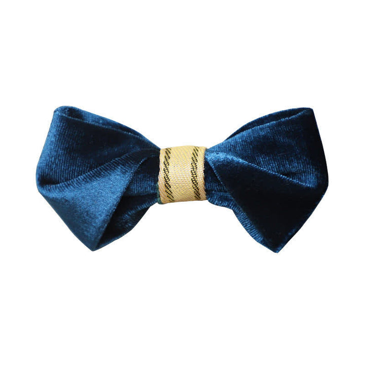 Men's Simple Twisting Velvet Bow Tie