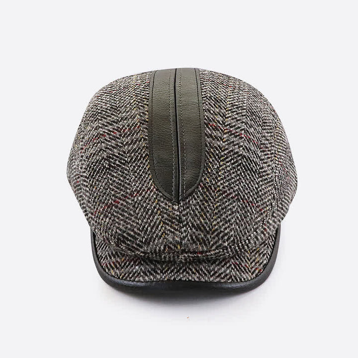 Vintage Painter Short Newsboy Brim Beret Cap - image 1