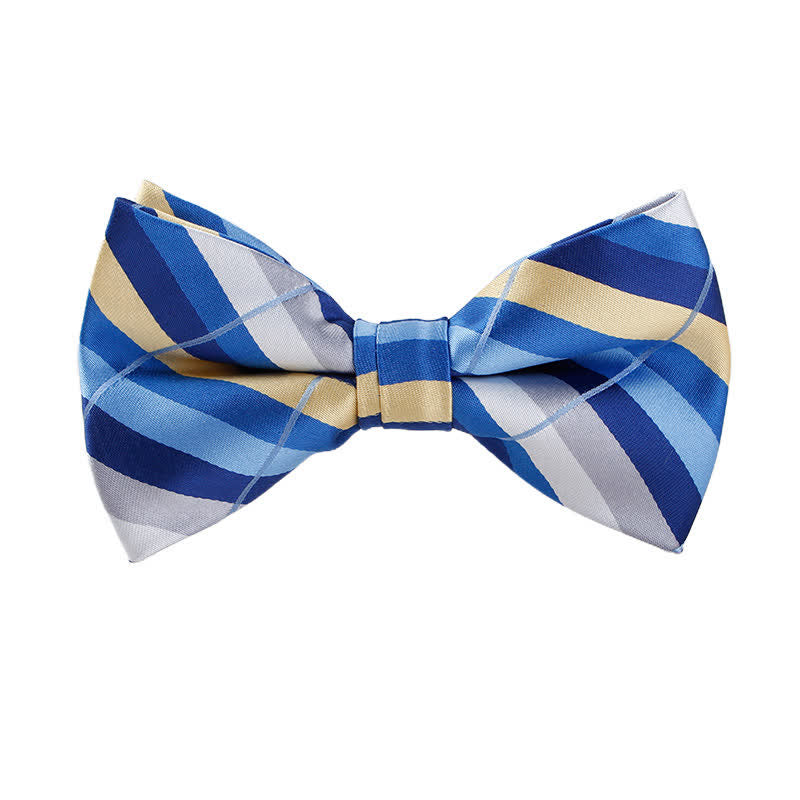 Men's Captivating Bright Striped Bow Tie