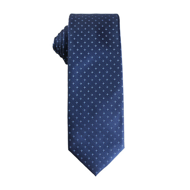 Men's Dynamic Shade of Blue Series Necktie - Plaid - image 8