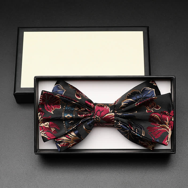 Men's Harmony Irises Cherry Blossom Floral Bow Tie