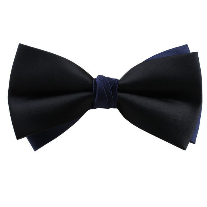 Men's Asymmetrical Two Tone Bow Tie