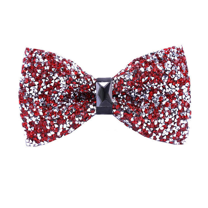 Men's Sparkle Star Glitter Crystal Bow Tie