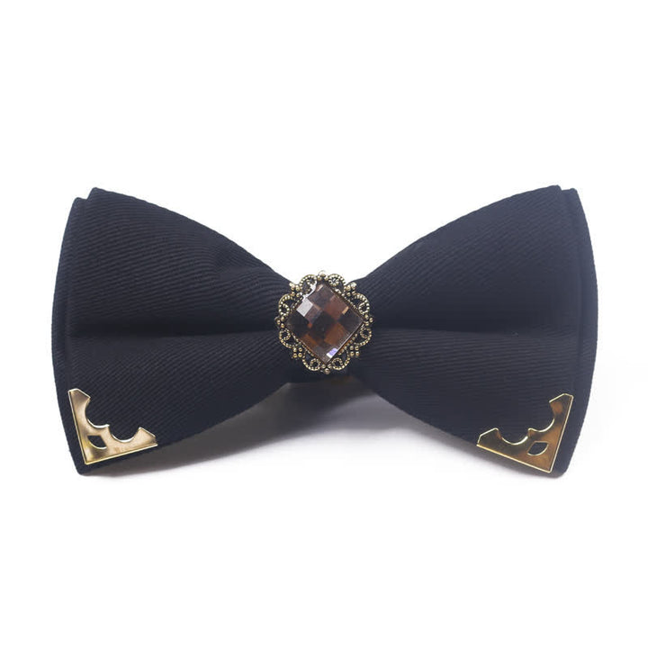 Men's Gem Golden Edge Cotton Bow Tie