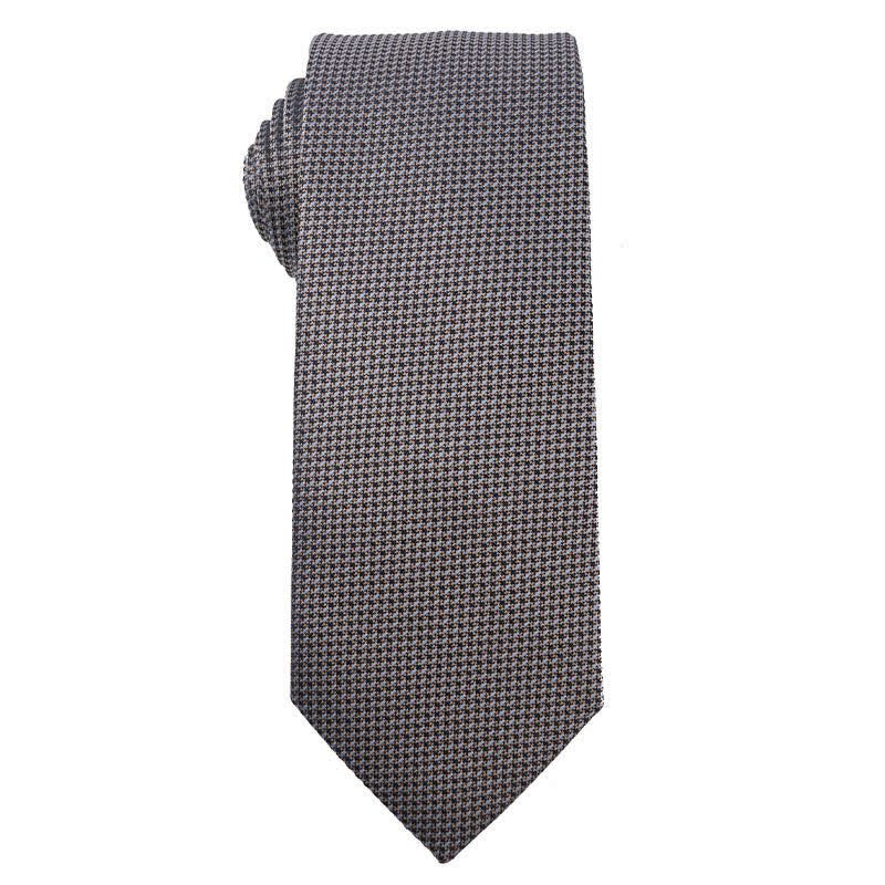 Men's Blue Series Paisley Striped Necktie - Grid - image 2