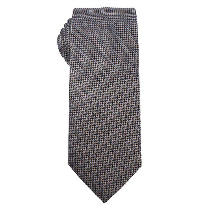 Men's Blue Series Paisley Striped Necktie - Grid - image 2