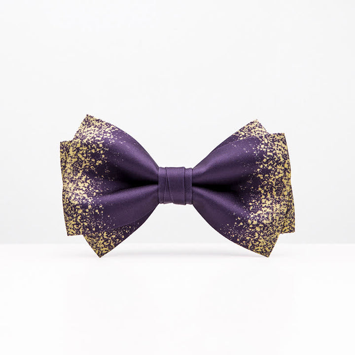 Men's Violet Resplendent Night Sky Bow Tie