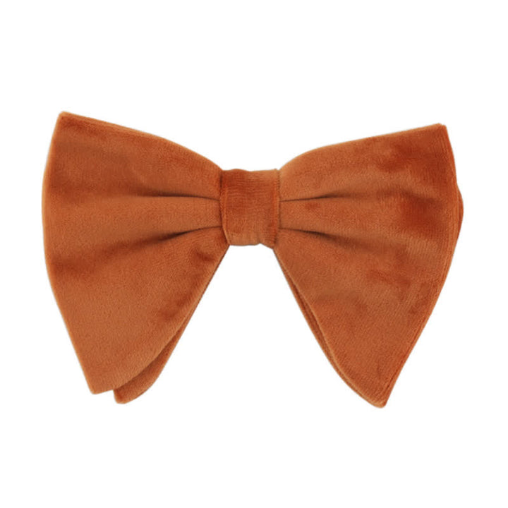 Men's Gentleman Oversize Droopy Velvet Bow Tie