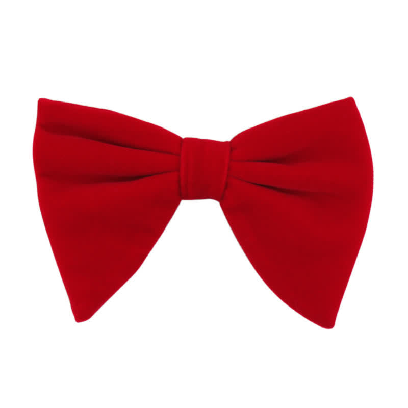 Men's Gentleman Oversize Droopy Velvet Bow Tie