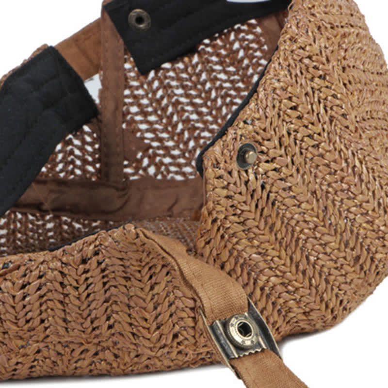 Summer Sunshade Weave Beret Cap - image 9