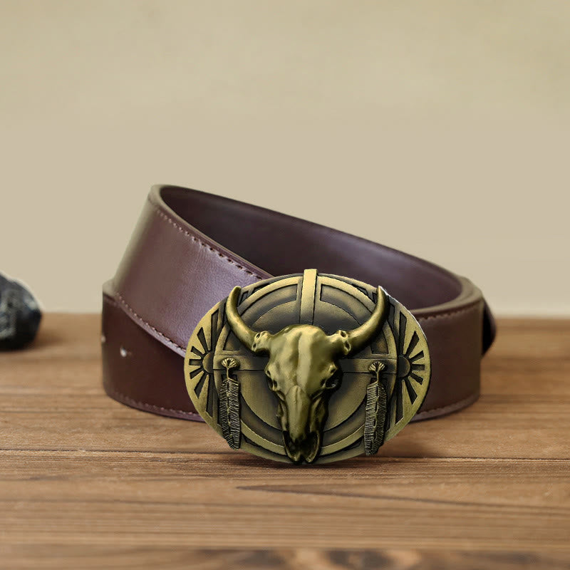 Men's DIY Buckle Leather Belt