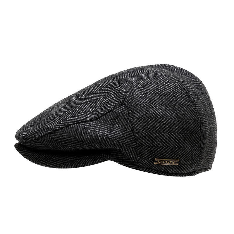 Sport Ivy Flat Cap with Earflap Beret