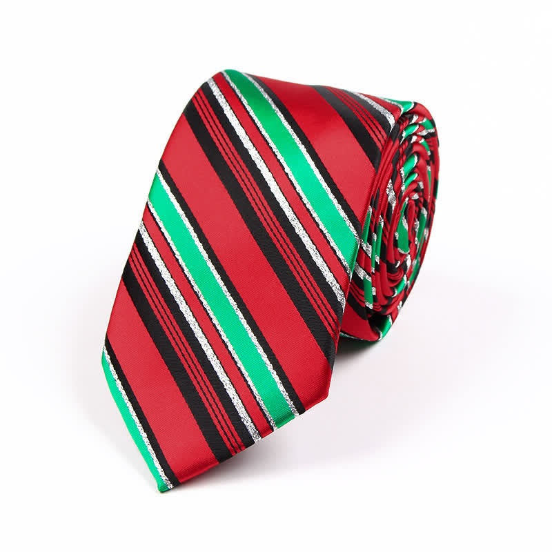 Men's Novelty Christmas Santa Vibe Element Necktie