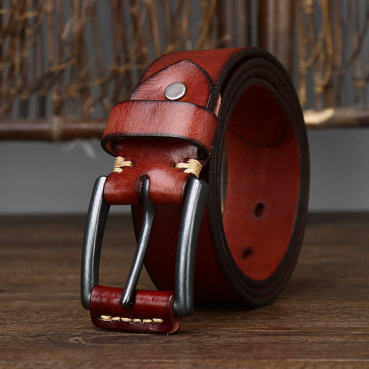 Men's Stylish Retro Glossy Cowboy Leather Belt