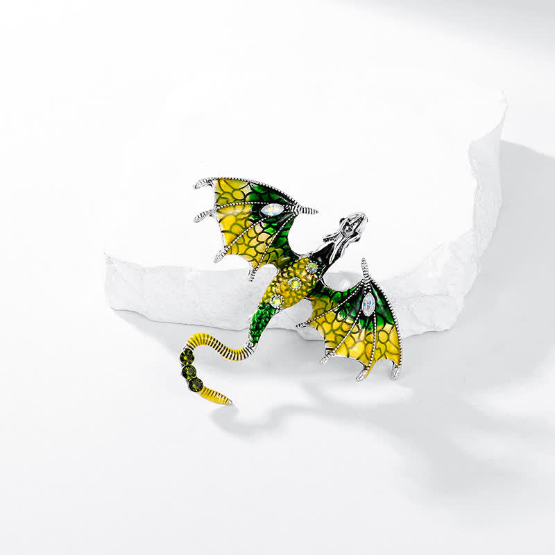 Unisex Legand Flying Dragon Brooch