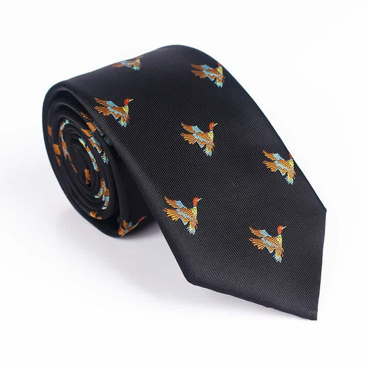 Men's Flying Bird Embroidered Necktie