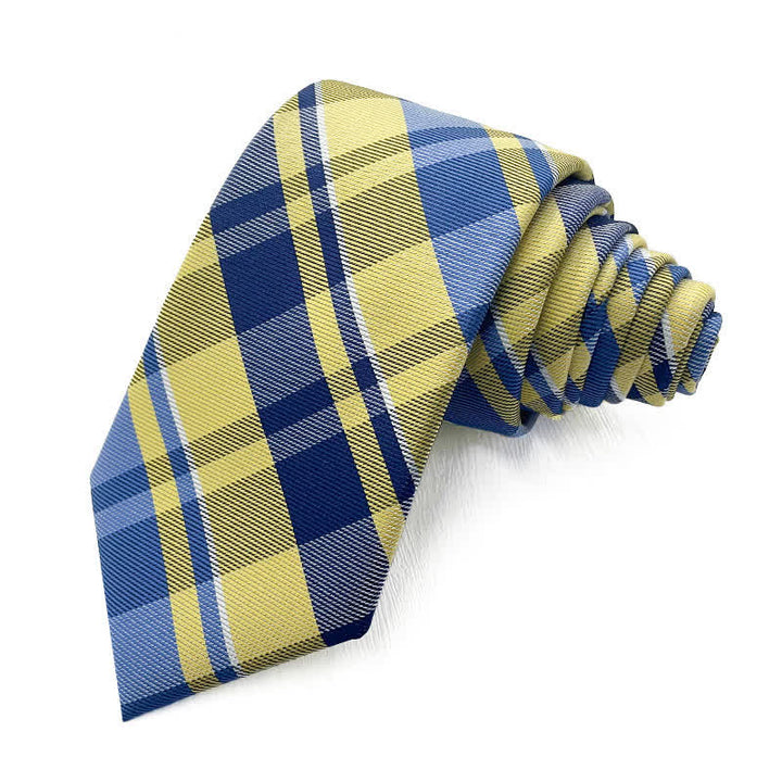 Men's Smart Bright Plaid Necktie