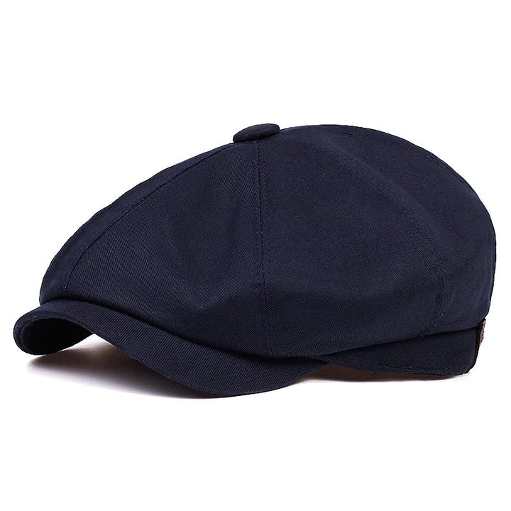 British Newsboy Cotton Octagonal Beret Cap