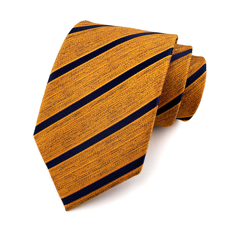 Men's Classic Thin Striped Necktie - Yellow - image 0