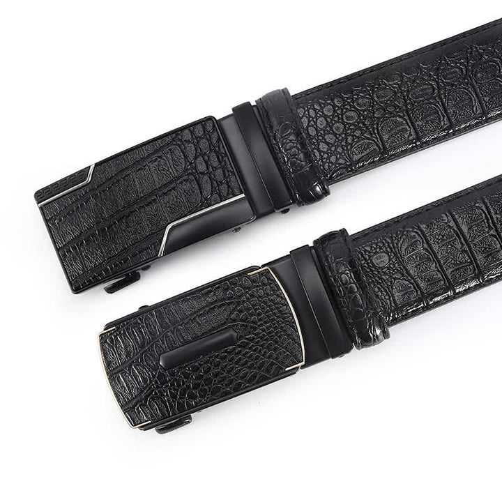 Men's Luxury Crocodile Skin Pattern Leather Belt