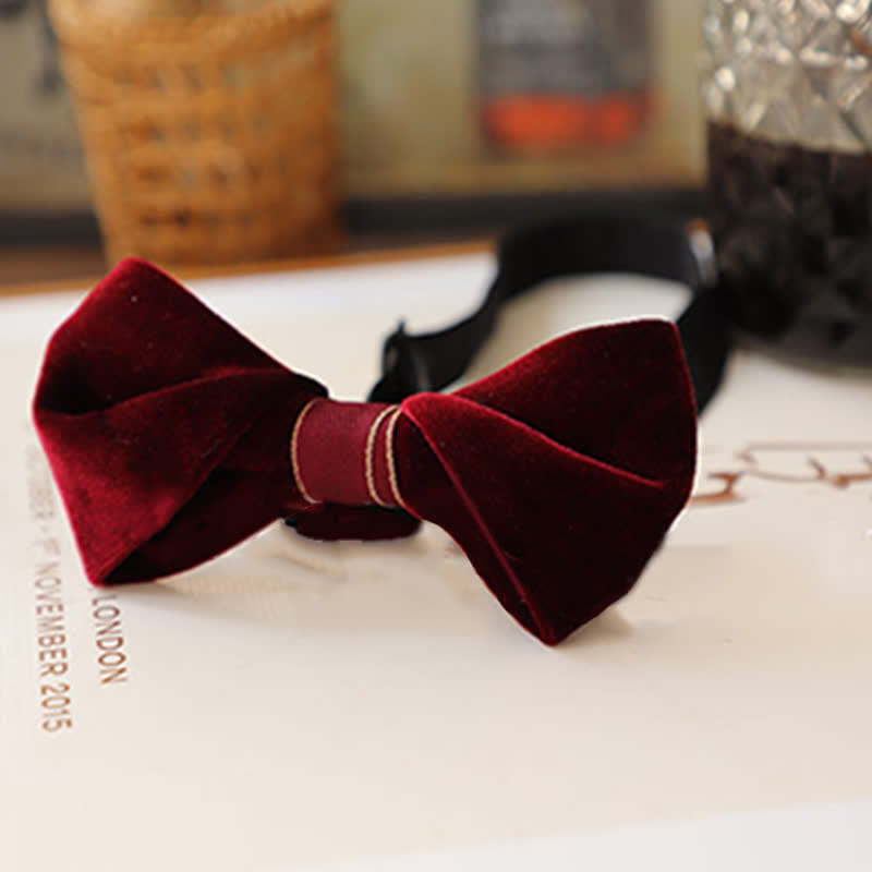 Men's Advanced Velvet Twist Bow Tie