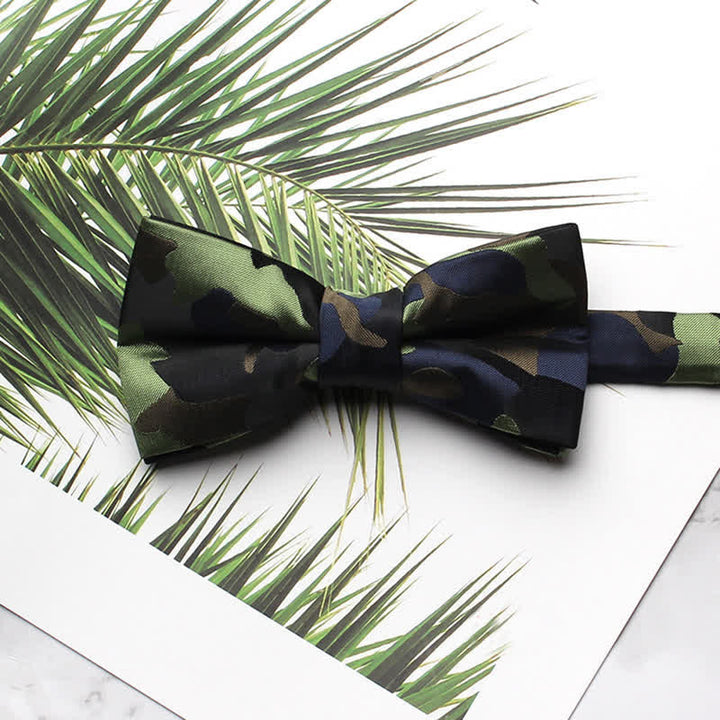 Men's Wild Camouflage Pattern Bow Tie