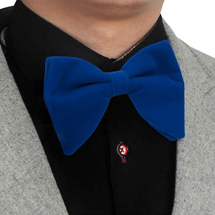 Men's Gentleman Oversize Droopy Velvet Bow Tie