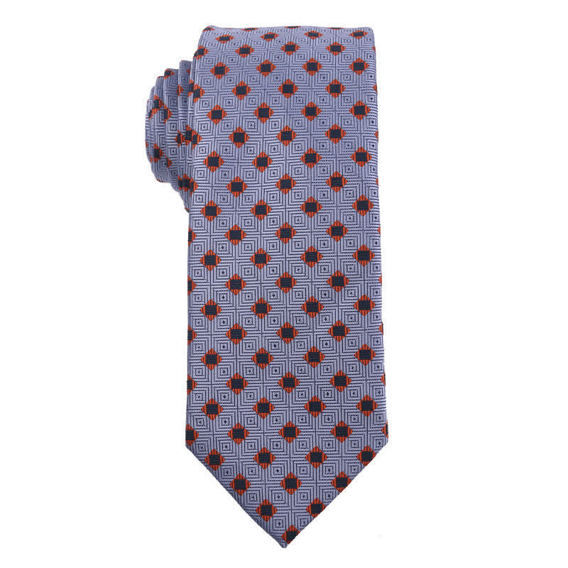 Men's Blue Series Paisley Striped Necktie - Checked - image 9