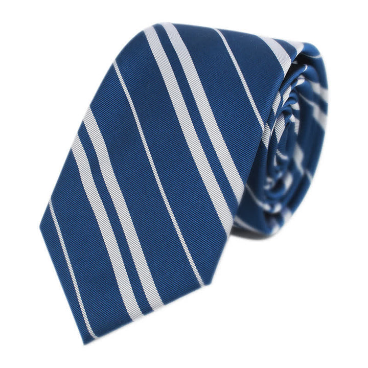 Men's Wizard School Halloween Cosplay Striped Necktie