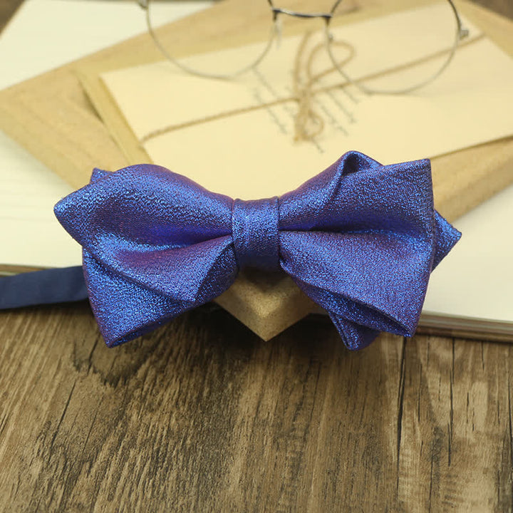 Men's Two Tone Colour Blocking Bow Tie