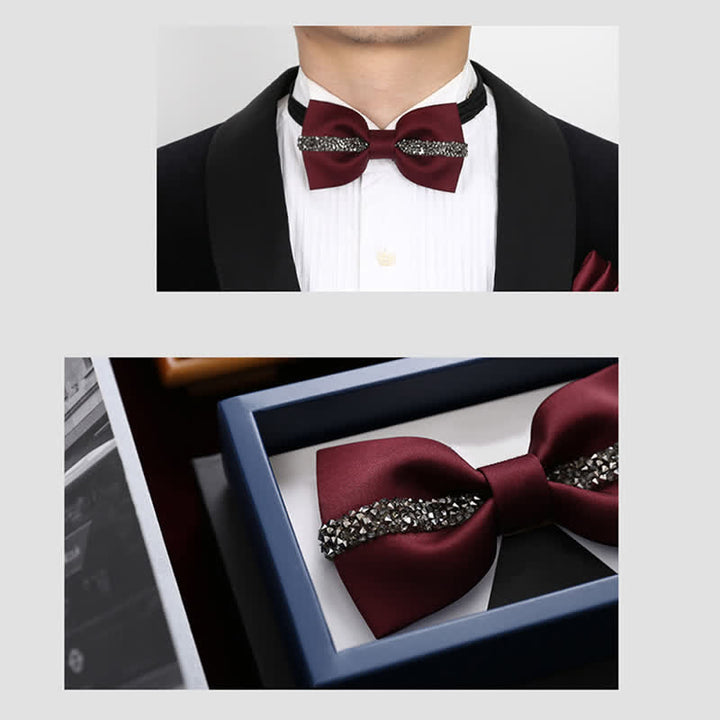 Men's Shining Chain Groom Bow Tie